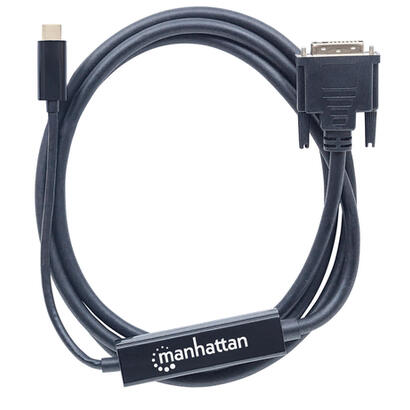 manhattan-cable-adaptador-usb-c-a-dvi-1080p-2m-negro