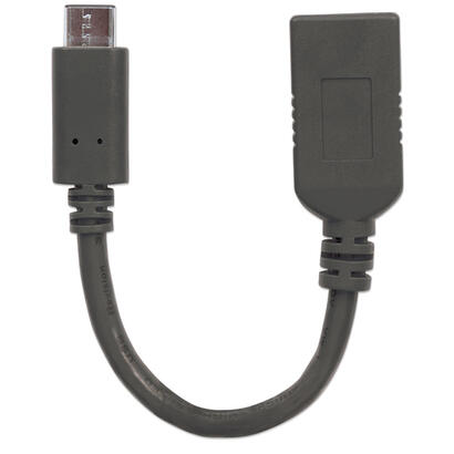 manhattan-cable-usb-tipo-c-usb-32-gen-1-generacion-1-tipo-c-5-gbps-macho-a-tipo-a-hembra-15-cm-6-pulg-negro