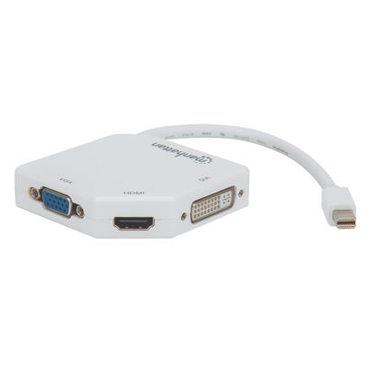 manhattan-4k-mini-display-port-converter-adaptador-mini-displayport-3-en-1-macho-con-hdmi-dvi-y-vga-hembra