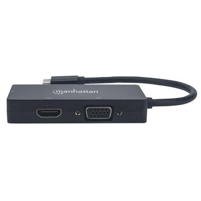 manhattan-convertidor-usb-c-a-multipuertos-de-av-3-en-1-usb-c-macho-a-conectores-hembra-dvi-hdmi-o-vga-resoluciones-hdmi-a-4k30h