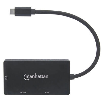 manhattan-convertidor-usb-c-a-multipuertos-de-av-3-en-1-usb-c-macho-a-conectores-hembra-dvi-hdmi-o-vga-resoluciones-hdmi-a-4k30h