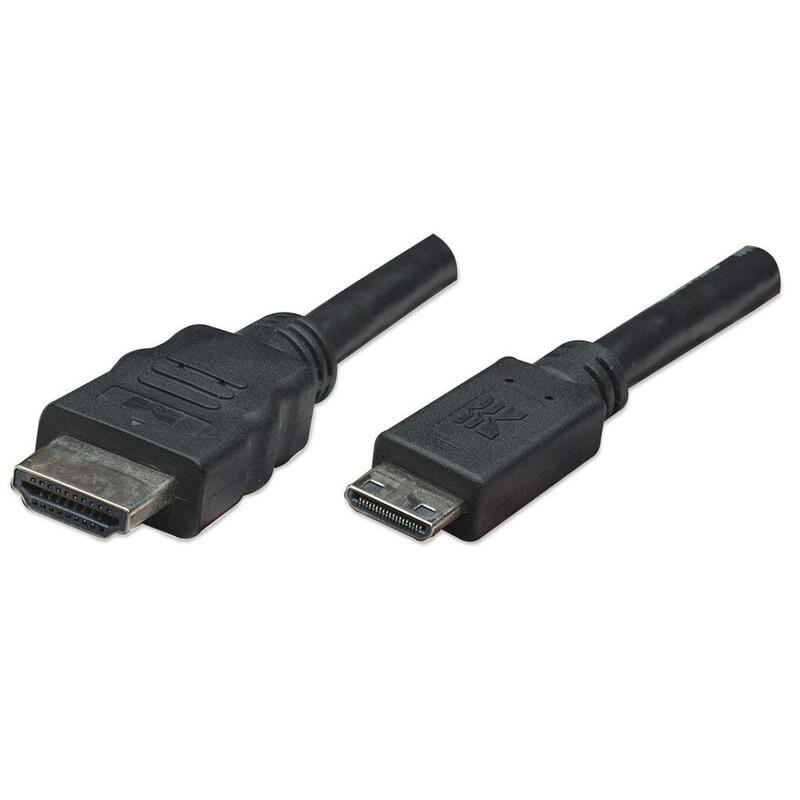 manhattan-cable-hdmi-de-alta-velocidad-3d-mini-hdmi-macho-a-hdmi-macho-blindado-negro-18-m