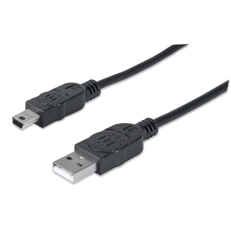 manhattan-cable-usb-mini-b-de-alta-velocidad-18-m-usb-a-mini-usb-b-usb-20-machomacho-negro