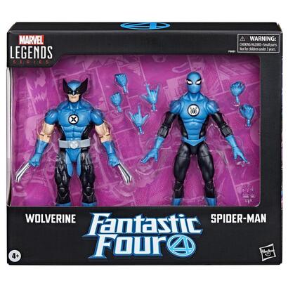 pack-2-figuras-hasbro-marvel-legends-series-los-4-fantasticos-wolverine-spider-man