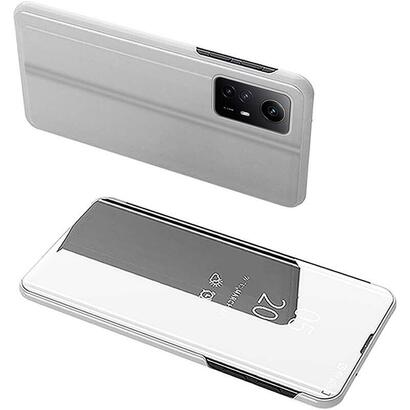 funda-libro-smart-mirror-xiaomi-redmi-note-12s-plata