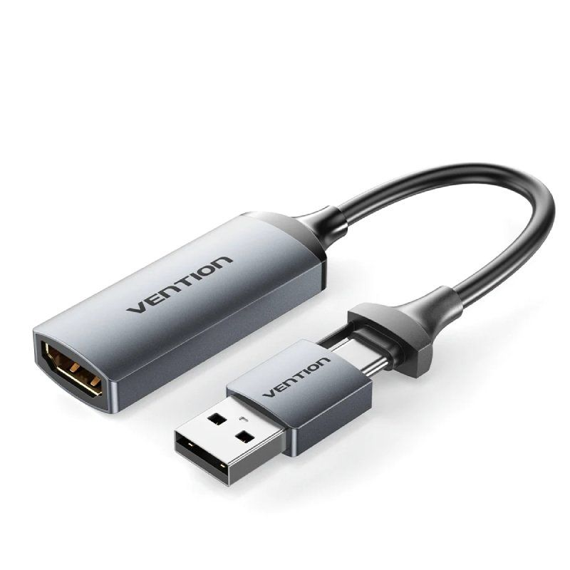 conversor-hdmi-4k-60hz-vention-acwha-hdmi-hembra-usb-macho-usb-tipo-c-macho-480mbps-10cm-negro