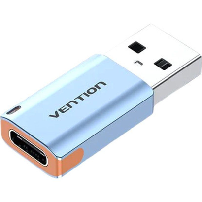 adaptador-usb-31-vention-cuah0-usb-tipo-c-hembra-usb-macho-gris