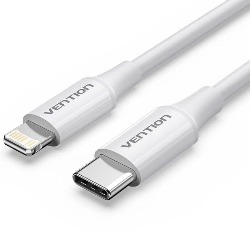 cable-usb-20-tipo-c-lightning-vention-lajwf-usb-tipo-c-macho-lightning-macho-hasta-27w-480mbps-1m-blanco cable-usb-20-tipo-c-lightning-vention-lajwf-usb-tipo-c-macho-lightning-macho-hasta-27w-480mbps-1m-blanco