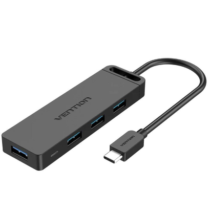 hub-usb-tipo-c-vention-tgkbf-4xusb-1xmicrousb-pd-1m
