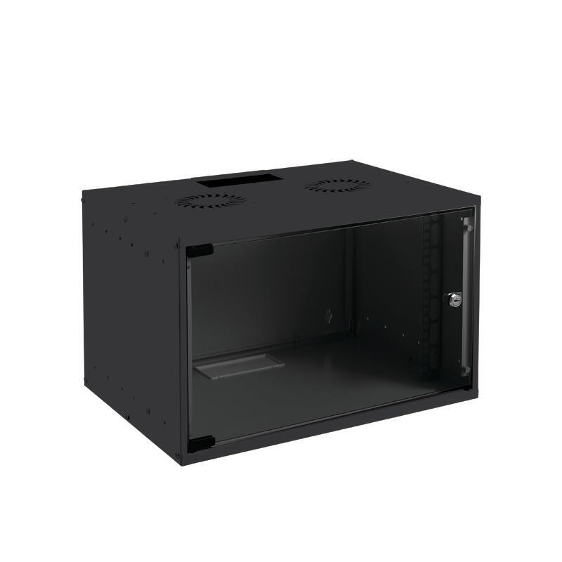 logon-rum12u40mnbl-armario-rack-12u-bastidor-de-pared-negro
