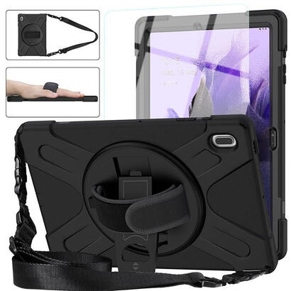austin-defender-case-samsung-galaxy-tab-s9-fes9s8s7-fes7-with-hand-strap-and-shoulder-strap-black-warranty-24m