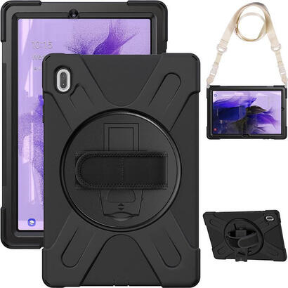 austin-defender-case-samsung-galaxy-tab-s9-fes9s8s7-fes7-with-hand-strap-and-shoulder-strap-black-warranty-24m