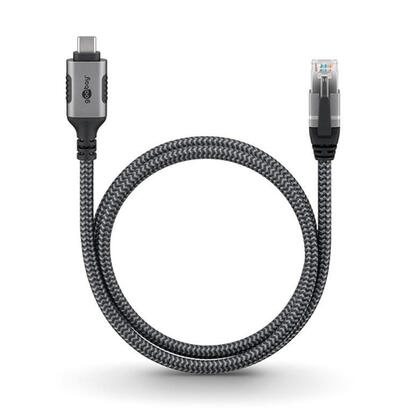 goobay-cable-ethernet-usb-c-32-gen1-macho-rj-45-macho-lan-negroplateado-5-metros-70752