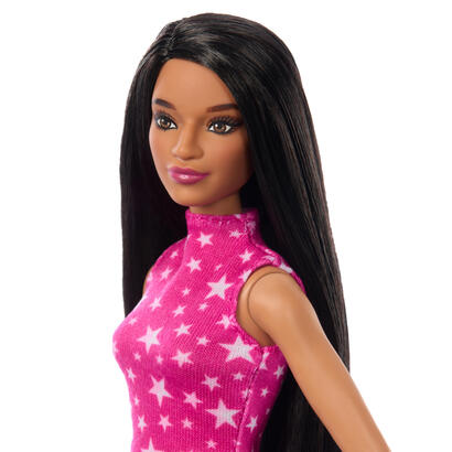 muneca-mattel-barbie-fashionistas-rosa-y-metalizada-hrh13