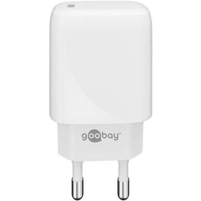 goobay-65406-cargador-usb-c-pd-gan-fast-charger-20-w-white