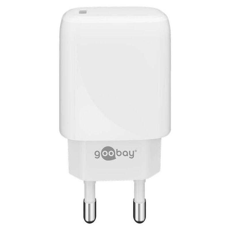 goobay-65406-cargador-usb-c-pd-gan-fast-charger-20-w-white