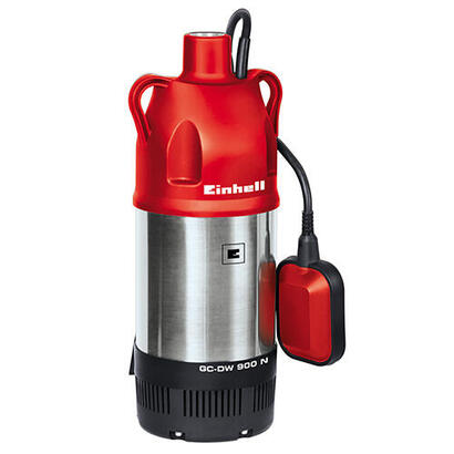 bomba-einhell-gc-dw-900-n-sumergible-7-m-bombas-presion-e-inmersion-rojoplateado-rojo-acero-inoxidable-7-m-32-m-230-v-50-hz