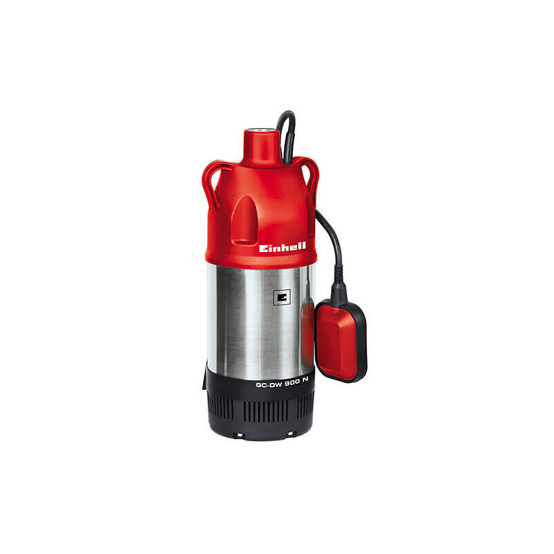 bomba-einhell-gc-dw-900-n-sumergible-7-m-bombas-presion-e-inmersion-rojoplateado-rojo-acero-inoxidable-7-m-32-m-230-v-50-hz