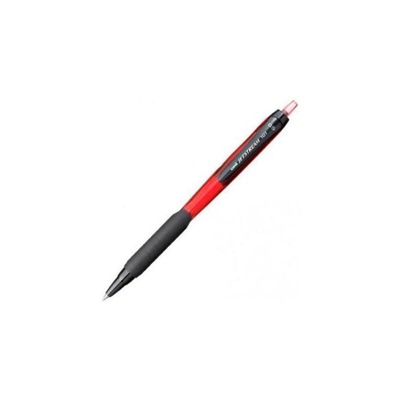 pack-de-12-unidades-uniball-rollerball-jetstream-101-sxn-101-retractil-rojo