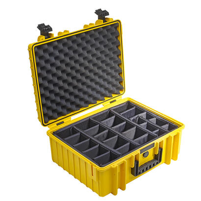 b-w-outdoor-case-type-6000-inserto-de-particion-acolchado-amarillo