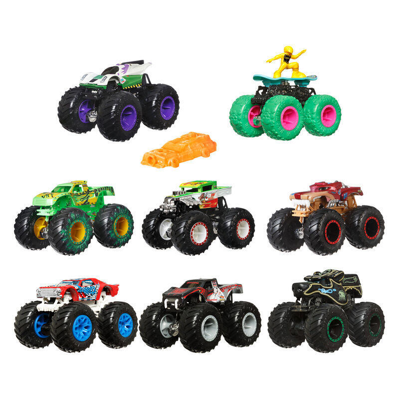 pack-de-8-unidades-coche-monster-trucks-hot-wheels-surtido