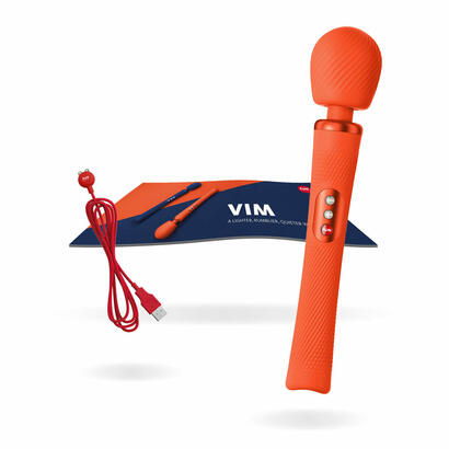 fun-factory-vim-wand-rumble-vibrador-recargable-silicona-naranja