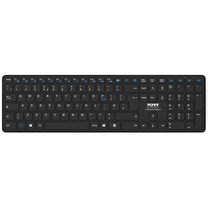 port-designs-900903-r-de-teclado-hogar-bluetooth-qwertz-aleman-negro