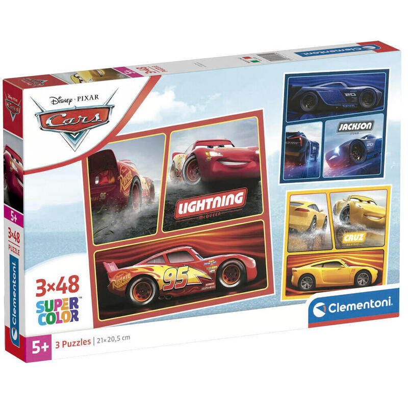 puzzle-cars-disney-3x48pzs