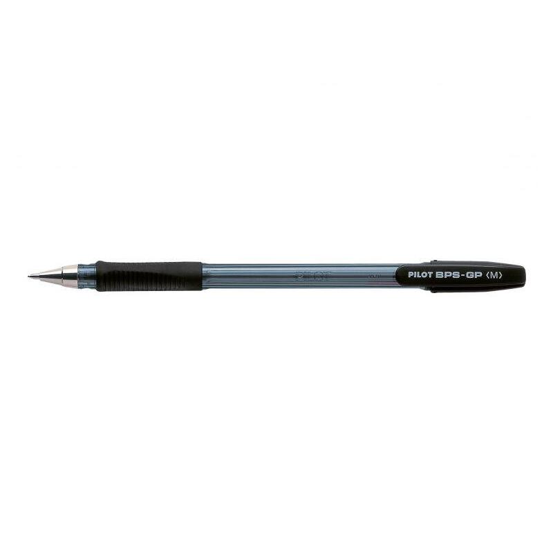 pack-de-12-unidades-pilot-boligrafo-de-bola-bps-gp-recargable-punta-mediana-de-1mm-trazo-de-025mm-color-negro