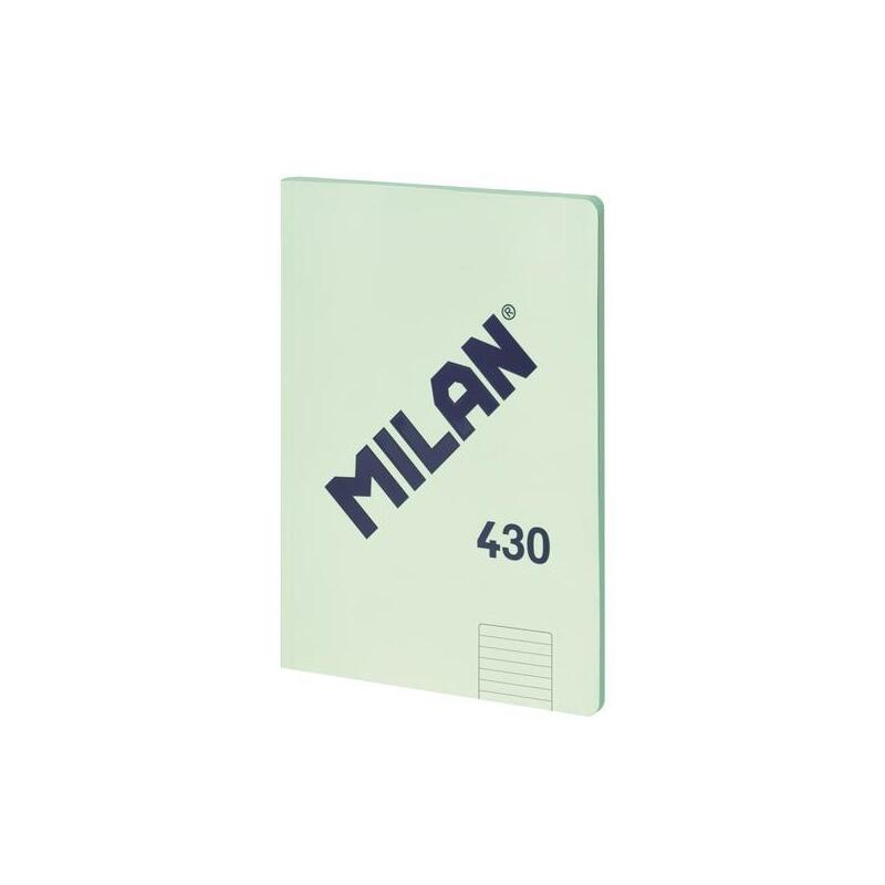 pack-de-3-unidades-milan-libreta-encolada-a4-48h-papel-95gr-pautado-1-linea-7mm-serie-1918-verde