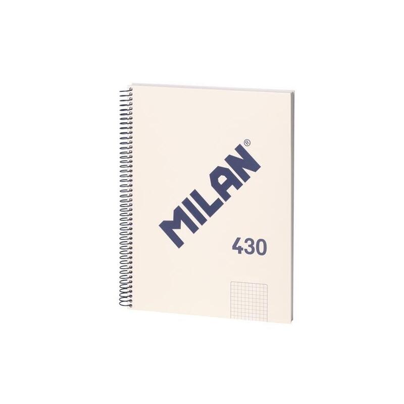 pack-de-3-unidades-milan-libreta-con-espiral-a4-80h-papel-95gr-pautado-1-linea-7mm-serie-1918-beige