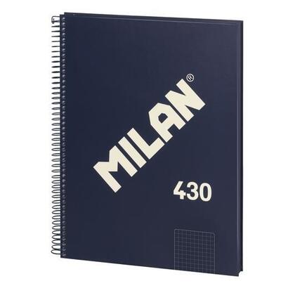 pack-de-3-unidades-milan-libreta-con-espiral-a4-80h-papel-95gr-pautado-1-linea-7mm-serie-1918-azul