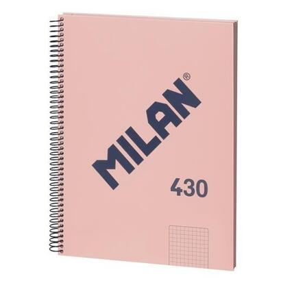 pack-de-3-unidades-milan-libreta-con-espiral-a4-80h-papel-95gr-pautado-1-linea-7mm-serie-1918-rosa