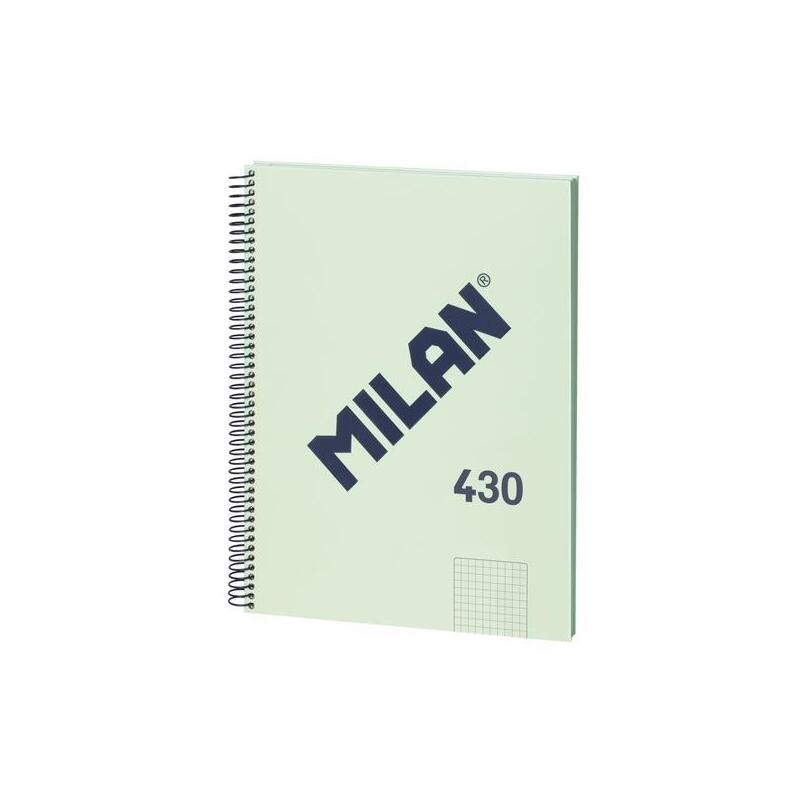 pack-de-3-unidades-milan-libreta-con-espiral-a4-80h-papel-95gr-pautado-1-linea-7mm-serie-1918-verde