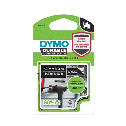 dymo-cinta-de-transferencia-termica-d1-durable-etiqueta-permante-blanco-sobre-negro-de-12mmx3m-rotuladora-labelmanager
