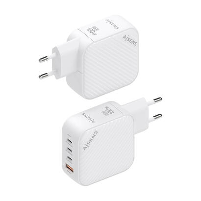 aisens-cargador-gan-100w-3xusb-c-pd30-qc40-1xusb-a-qc30-blanco