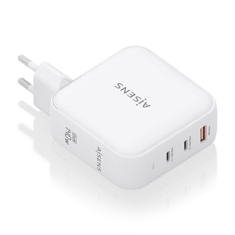 aisens-cargador-gan-140w-2xusb-c-pd31-qc40-1xusb-a-qc30-blanco