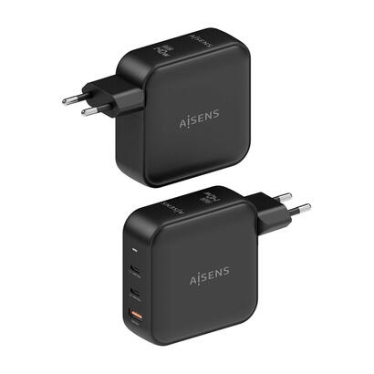 aisens-cargador-gan-140w-2xusb-c-pd31-qc40-1xusb-a-qc30-negro