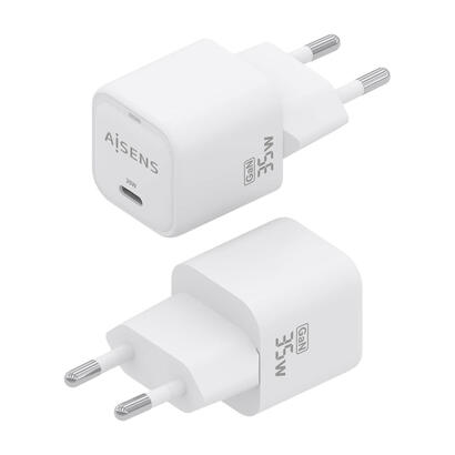 aisens-cargador-gan-35w-1xusb-c-pd30-qc40-blanco