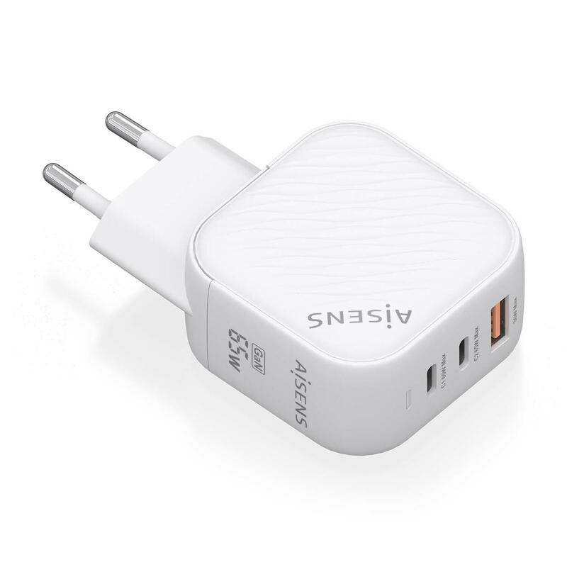 aisens-cargador-gan-65w-2xusb-c-pd30-qc40-1xusb-a-qc30-blanco