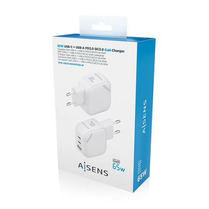 aisens-cargador-gan-65w-2xusb-c-pd30-qc40-1xusb-a-qc30-blanco