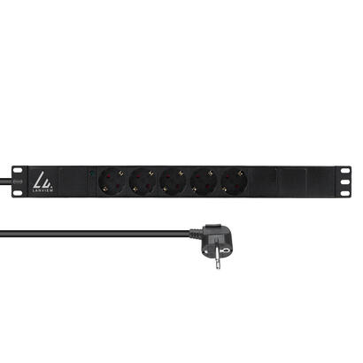 19-rack-mount-power-strip-1u-10a-with-5-x-schuko-type