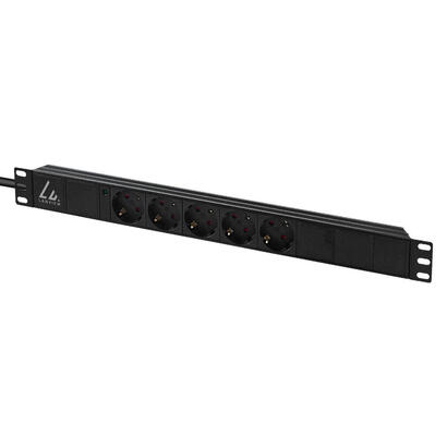 19-rack-mount-power-strip-1u-10a-with-5-x-schuko-type-f-socket-warranty-60m