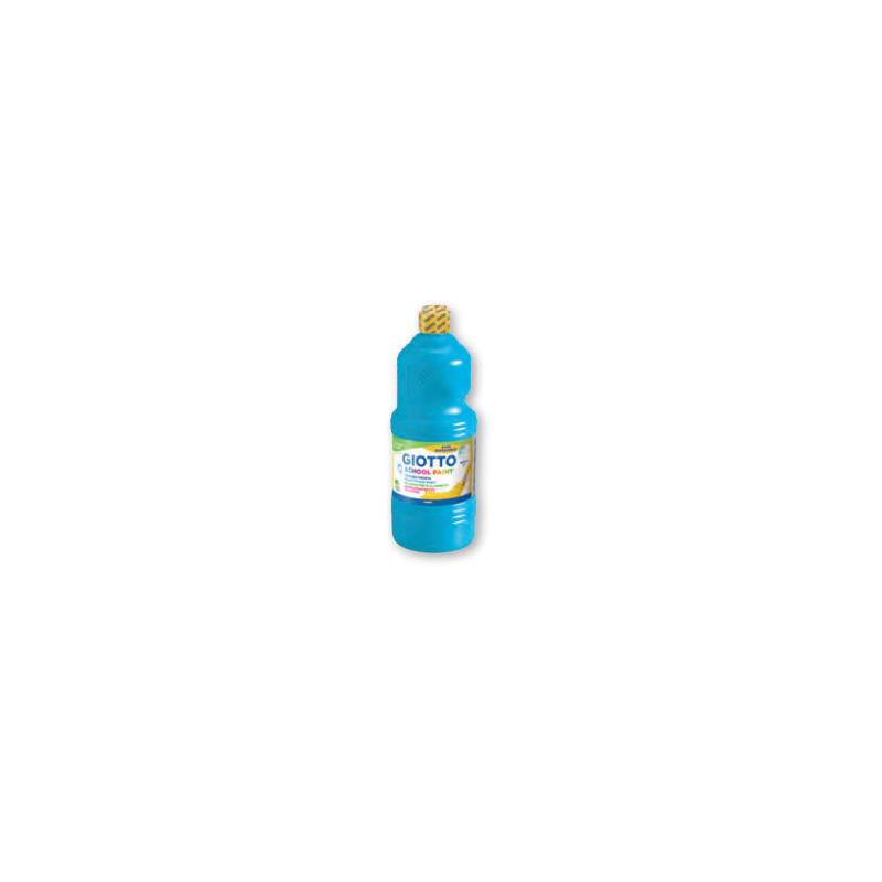 giotto-tempera-escolar-lavable-azul-cyan-botella-1000-ml