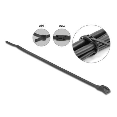 delock-19467-brida-para-cables-con-cabeza-plana-la-150-x-an-36-mm-100-piezas-negro