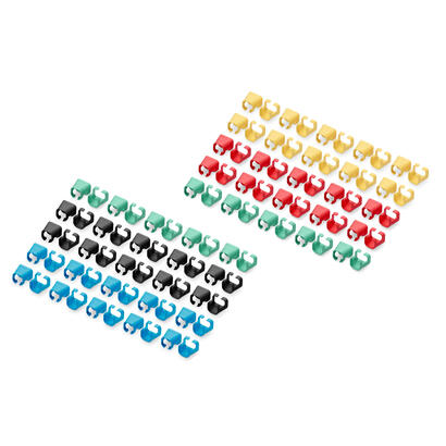 digitus-clips-para-cable-rj-45-color-rojo-verde-azul-amarillo-negro-20-uds-de-cada-color-