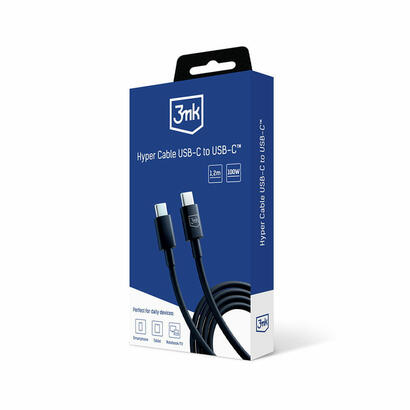3mk-hyper-cable-c-to-c-100w-12m-negro