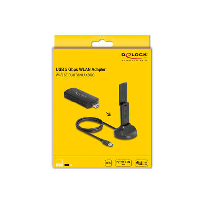 delock-wi-fi-6e-dualband-wlan-usb-adaptador-ax3000-2-x-1201-574-mbps