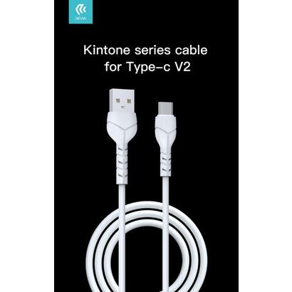 kintone-cable-type-c-5v-21a-1mt-carga-y-datos-blanco