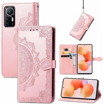 funda-libro-mandala-xiaomi-12-12x-rosa